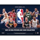 2021/22 Panini NBA Basketball Sticker Collection 20-Box Case