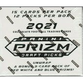 2021 Panini Prizm Draft Picks Football Multi Cello 12-Pack Box
