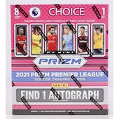 2021/22 Panini Prizm Premier League EPL Soccer Choice Box